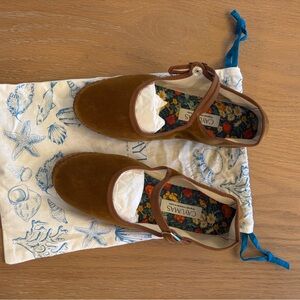 Canvas Boheme Brown Mary Jane Flats